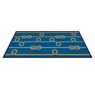 Rope loops retro vinyl carpet - TenStickers