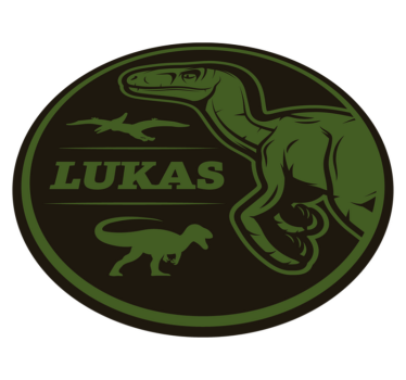 Personalized Dinosaur custom floor mat - TenStickers