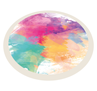 Colorful Watercolor Splash texture rug - TenStickers
