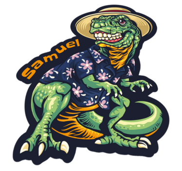 Dinosaur Vacation Attire custom floor mat - TenStickers