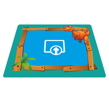 Customizable Dinosaur kids carpet - TenStickers