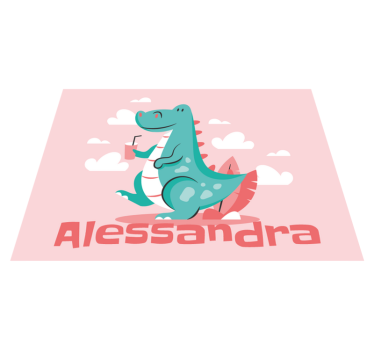 Personalized Dragon custom floor mat - TenStickers