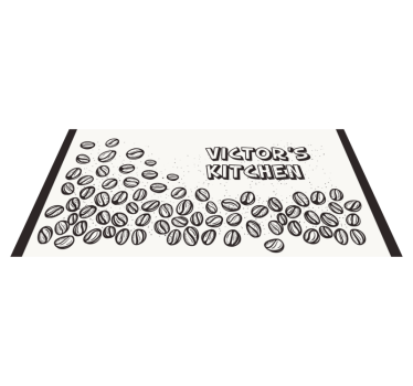 Personalized Coffee Beans custom floor mat - TenStickers