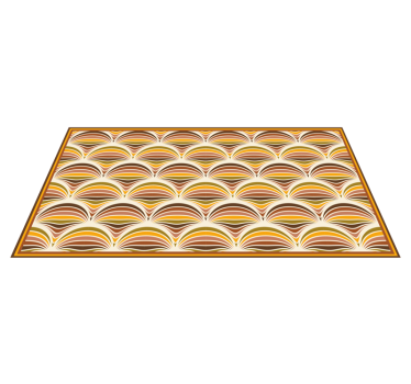 70s pattern retro rug - TenStickers