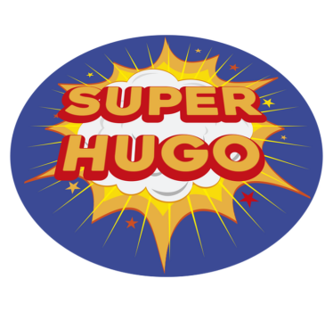 Superhero Burst custom floor mat - TenStickers