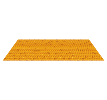 Honeycomb concept kitchen mat - TenStickers