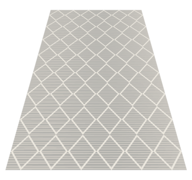 Irregular gray rhombuses geometric vinyl carpets - TenStickers