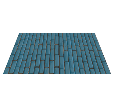 Rectangular  mosaic vinyl flooring - TenStickers