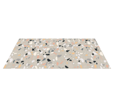 Beige terrazzo texture rug - TenStickers