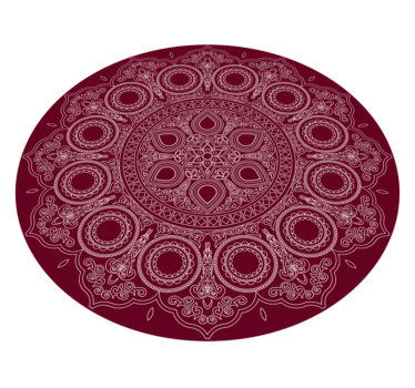 Lotus flower mandala vinyl mat - TenStickers