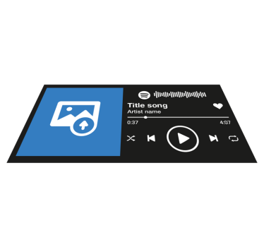 Custom Song Display quote rug - TenStickers
