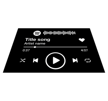 Personalized Music Interface custom floor mat - TenStickers
