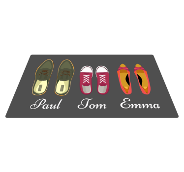 Customizable Footwear custom floor mat - TenStickers