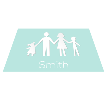 Customizable Family custom floor mat - TenStickers