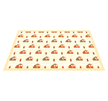 Fire truck and fire kids vinyl carpet - TenStickers