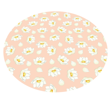 Blooming Flowers floral rug - TenStickers