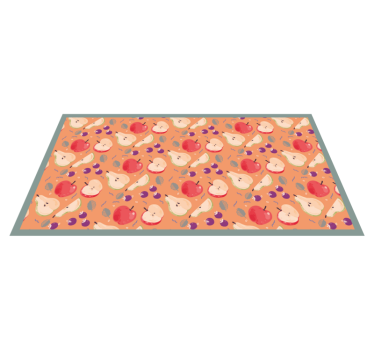 Apple cartoon  kitchen flooring - TenStickers
