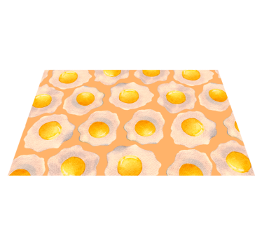 Sunny-Side Up kitchen mat - TenStickers