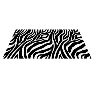 Zebra print animal print carpet - TenStickers