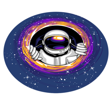 Astronaut in space kids vinyl carpet - TenStickers
