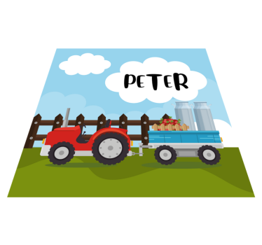Customizable Farm custom floor mat - TenStickers