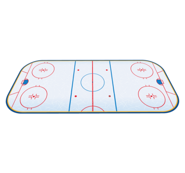 Ice Hockey Pitch game vinyl rug - TenStickers