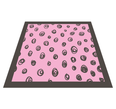Spiral Pattern Decor bedroom carpet - TenStickers