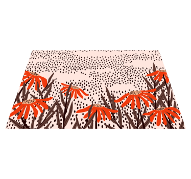 Floral spots serenity bedroom carpet - TenStickers