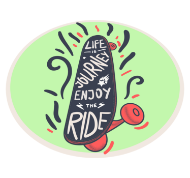 Skateboard phrases bespoke rugs - TenStickers