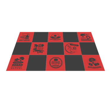 Skateboard Themed game rug - TenStickers