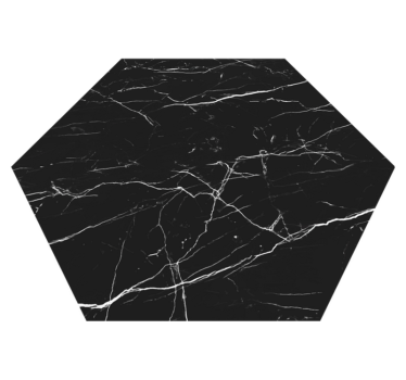 Marble rug in hexagon design - TenStickers