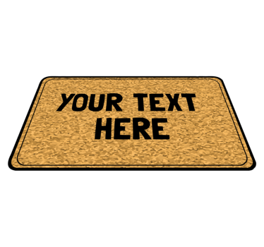 Customizable Text Entry custom floor mat - TenStickers