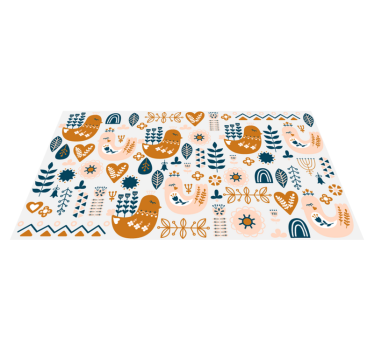 Playful Nursery Patterns kids carpet - TenStickers