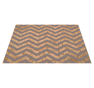 Chevron Fractured Surface texture rug - TenStickers