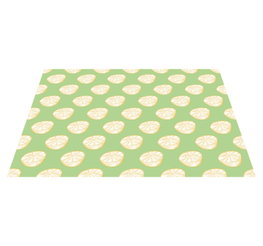 Citrus Slice Illustration kitchen vinyl mat - TenStickers