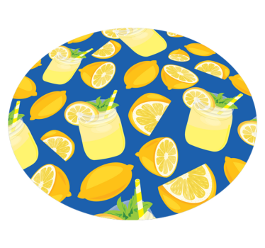 Lemonade refreshment kitchen mat - TenStickers