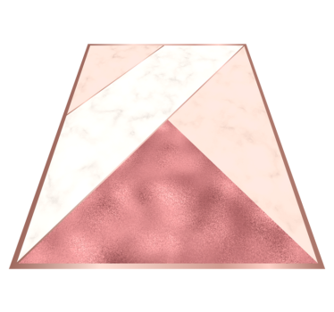 Triangular marble bedroom carpet - TenStickers