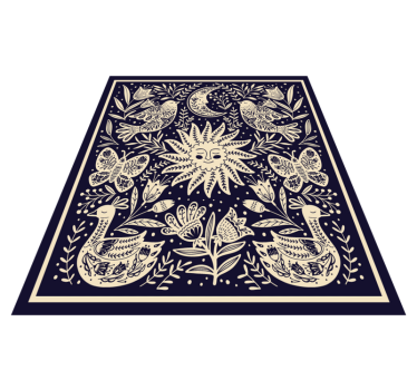 Celestial folk harmony bedroom carpet - TenStickers