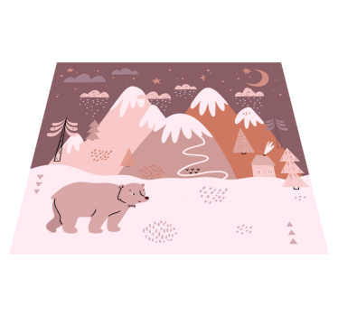 style animals for kids nordic style rugs - TenStickers
