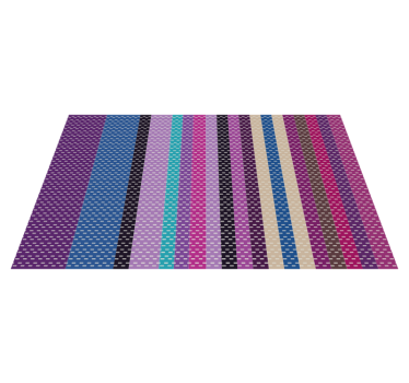 Striped Colorful Lines bedroom carpet - TenStickers