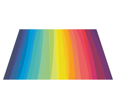 Rainbow  stripes floor rug - TenStickers