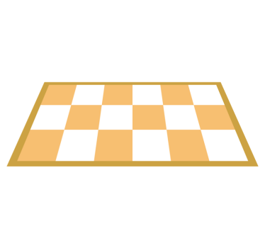 Yellow chessboard geometric carpets - TenStickers