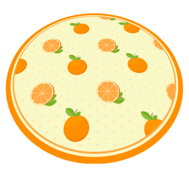 Citrus fruit illustration kitchen mat - TenStickers