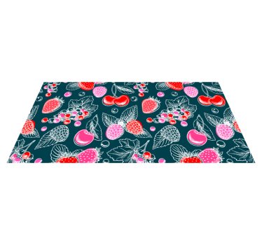 Fruit array illustration kitchen mat - TenStickers