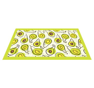Avocado deslight kitchen mat - TenStickers