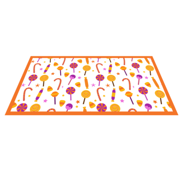 Colorful candy design kitchen mat - TenStickers