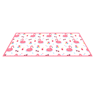 Flamingo summer design kitchen mat - TenStickers