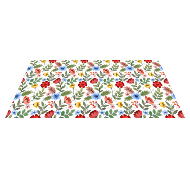 Vintage flower bouquet kitchen flooring - TenStickers