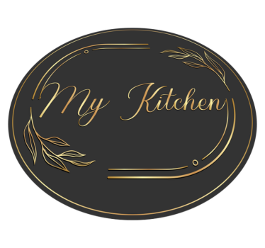 Kitchen vinyl mat in my kitchen's golden style - TenStickers