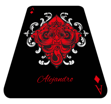 Playing card with name bedroom carpet - TenStickers